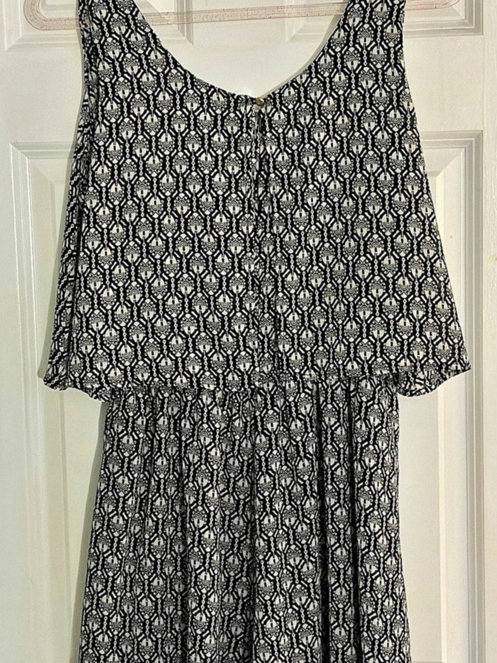 Black & White Geometric skort